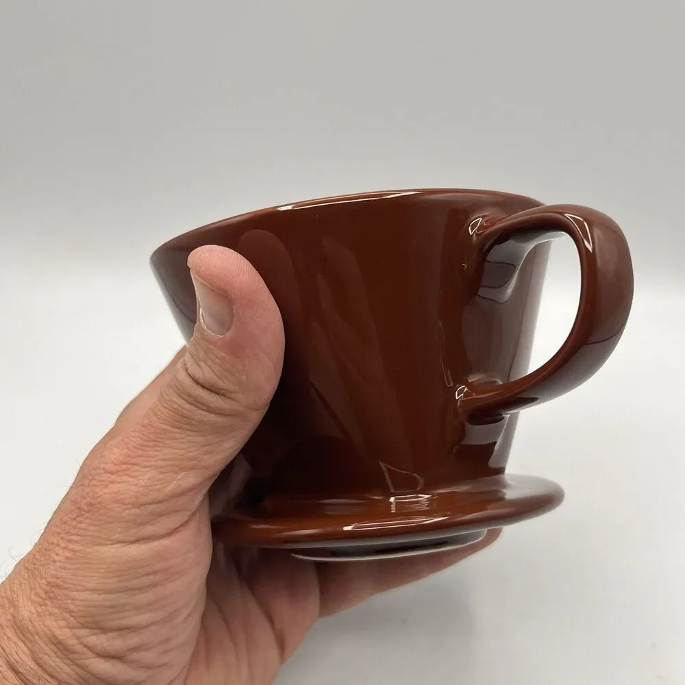 DOWAN Pour over Coffee Dripper, Non Electric Pour over Coffee Maker Porcelain